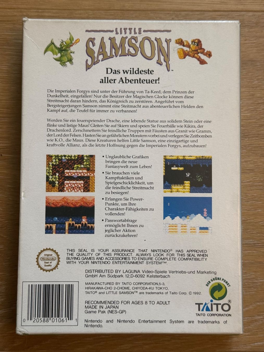Nintendo Giochi: Little Samson NES  PAL-B  OVP – Usato da Ebmatingen venduto da omgmrtea 6
