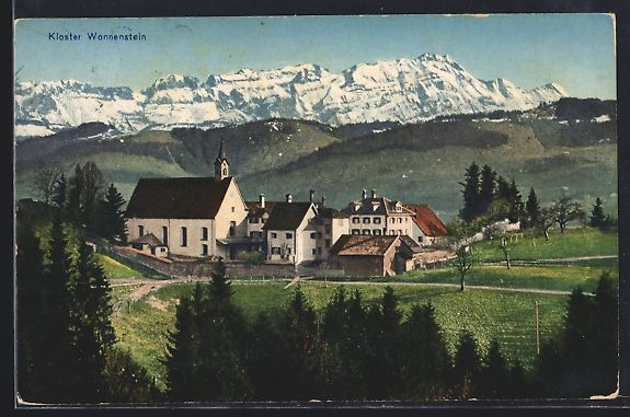 Cartoline postali: Schlatt-Haslen, Blick auf das Kloster Wo – Usato da Berlin venduto da bartko-reher