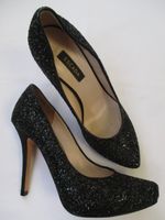 ESCADA – schwarze Glitter Pumps Schuhe Gr. 36