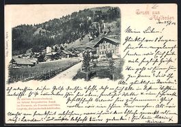 AK Adelboden, Blick in den Ort, 1902