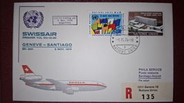 Swissair Geneve - Santiago 03.11.1974
