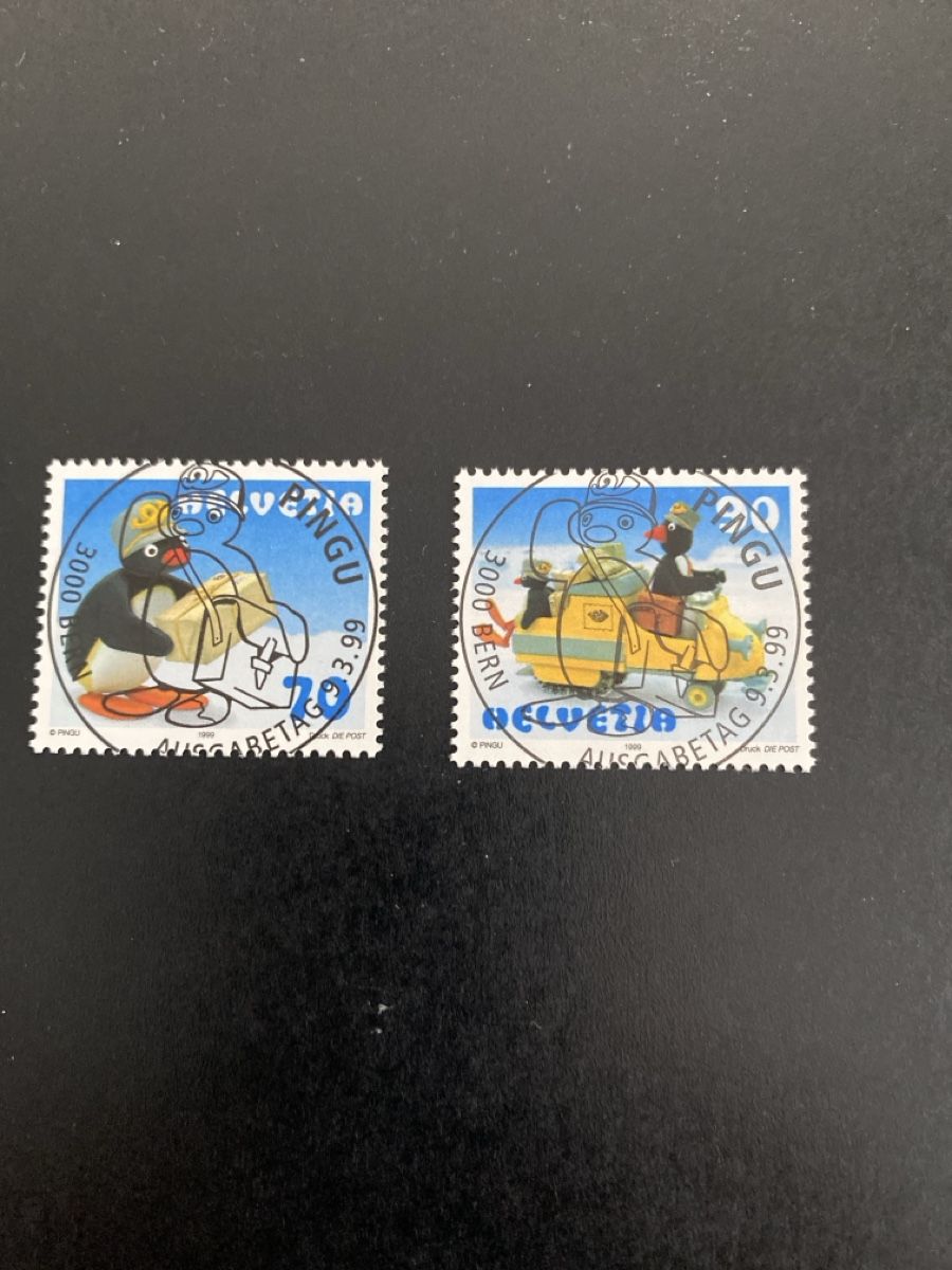 Tutti i francobolli: 1999: Sondermarken "Pingu" – Usato da Oberdorf NW venduto da bouquineur