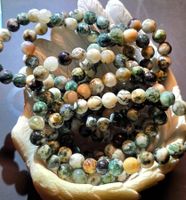 🌳 Baumachat-Kugelarmband 🌳