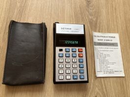 Taschenrechner Detron 806MD mit Tasche und Anleitung