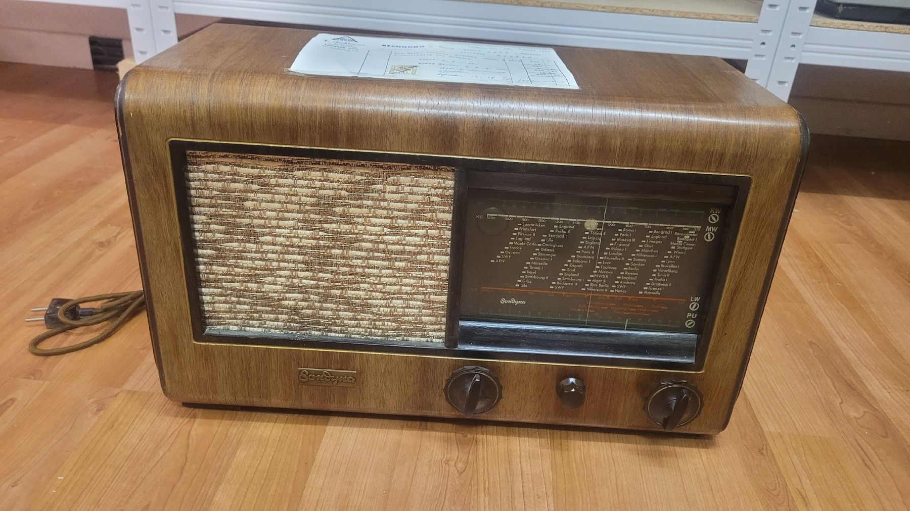 Radio: Radio gekauft 1948 Marke Sondyna – Usato da Langnau i. E. venduto da suedae11