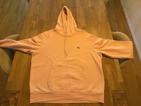 Lacoste Pullover Kapuze Koralle US XL Classic Fit neuwertig