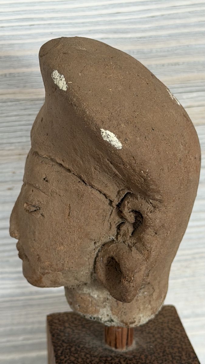 Sculture & Statue: Indonesien Ost Java Kopf antik aus Ton Terrakotta – Usato da Riedholz venduto da Frettchen63 4