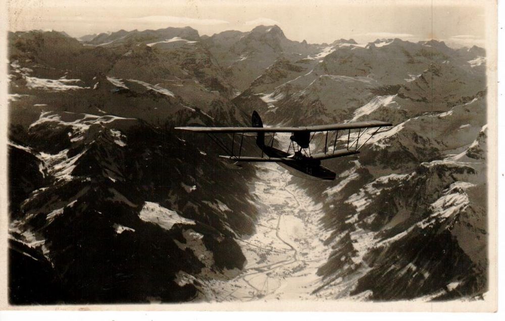 Flieger Postkarte über Linthal Und Schwanden | Kaufen Auf Ricardo