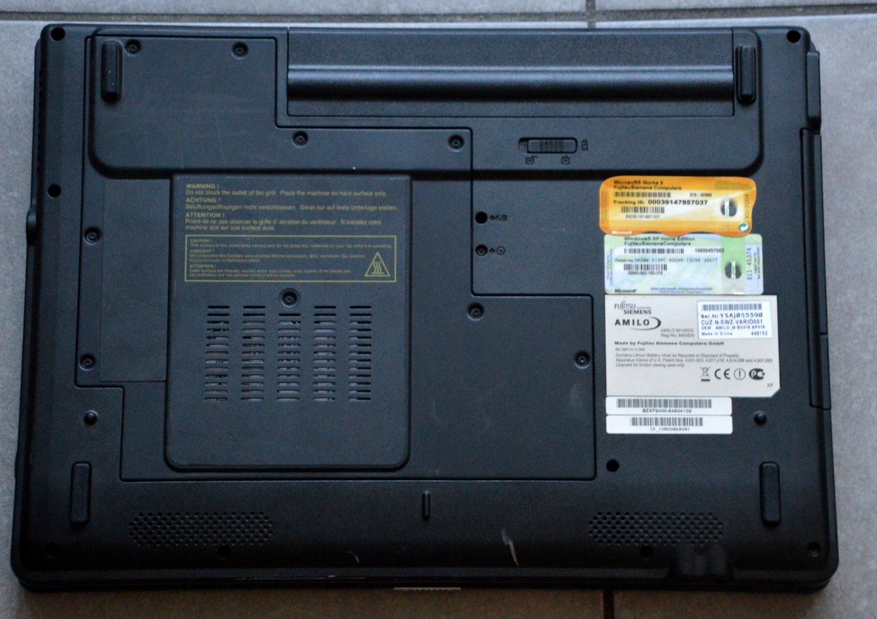 Fujitsu Notebook: Laptop Fujitsu Siemens Amilo M1450G 15,4' – Usato da Collonges venduto da arashee 5