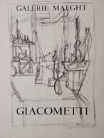 ALBERTO GIACOMETTI GALERIE MAEGHT SIGNIERT