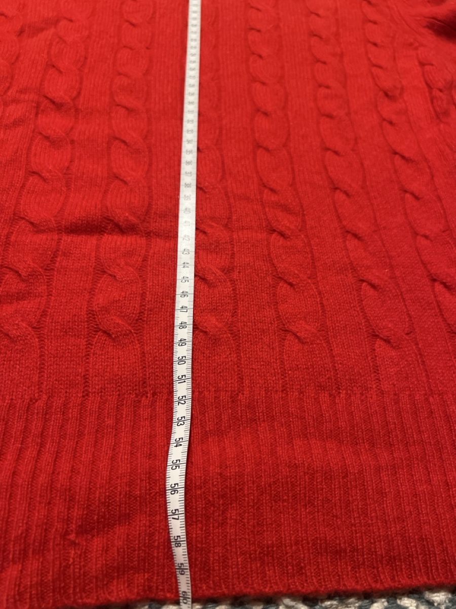 Maglioni & Felpe: 100% Pure Cashmere Zopfstrickpullover  Rot Gr.L – Usato da Basel venduto da SimpleE 6