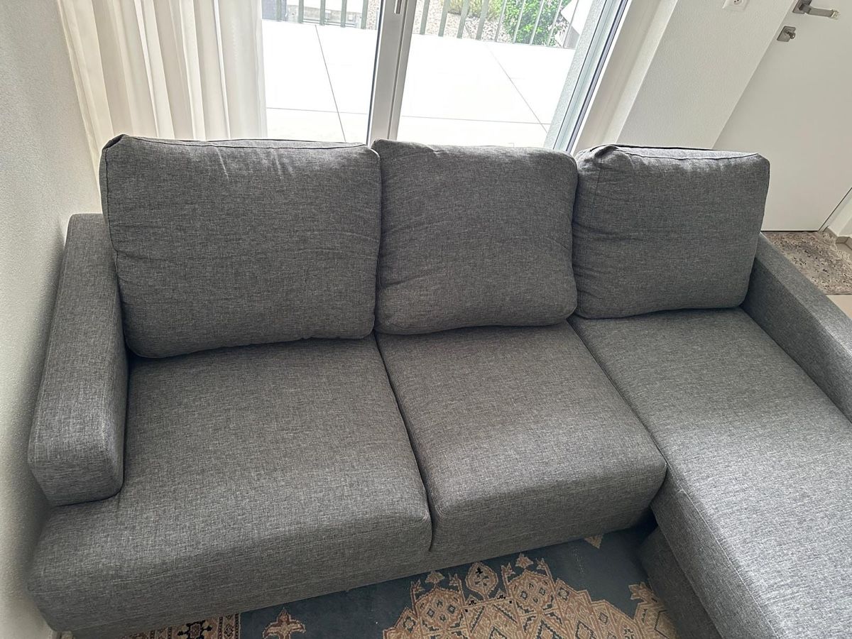 Sofas: Maisons du Monde Ecksofa Philadelphie Stoff 3/4-sitzig grau – Gebraucht aus Basel von romaeasmil 4