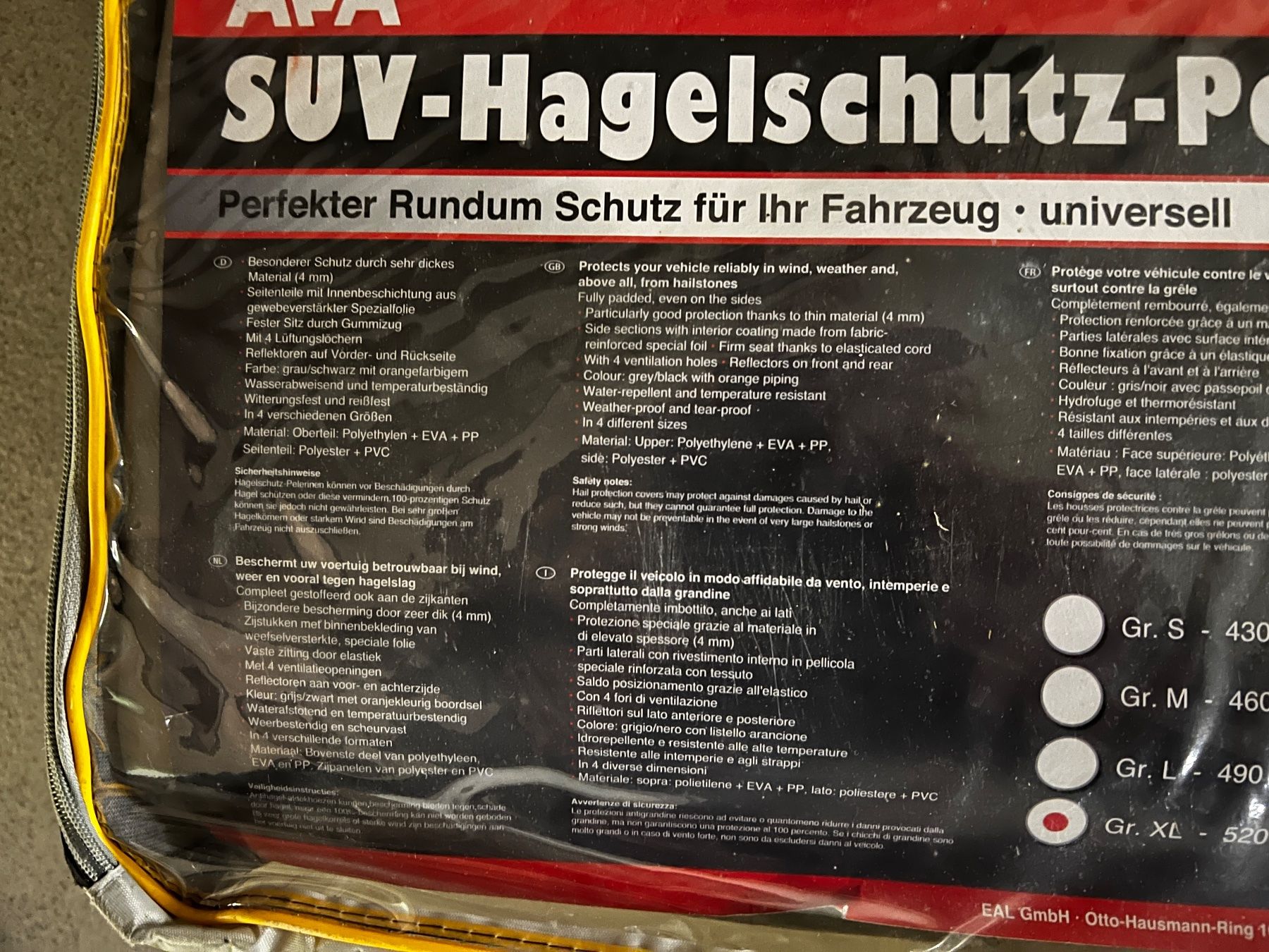Coperture: APA Hagelschutzdecke Premium SUV XL – Usato da Solothurn venduto da allroad01