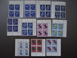 Lot Pro Juventute 4er Blöcke postfrisch** ab CHF 1.--
