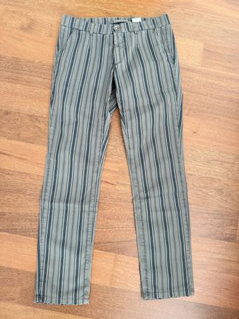 Hose Herren Gr. 32 gestreift braun