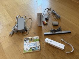 Nintendo Wii Konsole mit Zubehör und Spiel guter Zustand