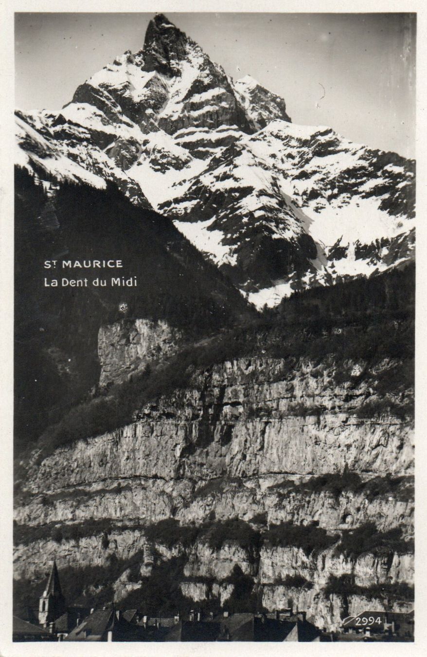 Cartoline postali: St.Maurice - La Dent du Midì – Usato da Melano venduto da pisonsdro
