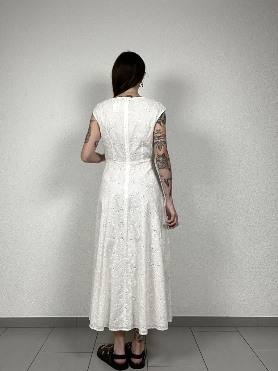 Max Mara Vestiti: MaxMara Studio Maxi Dress, Size 36, White – Usato da Knonau venduto da Grapesvintage 8
