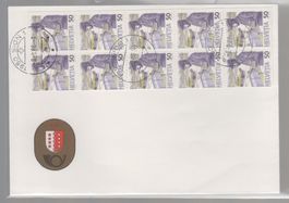 Carnet 738H3 X5 FDC  75.--