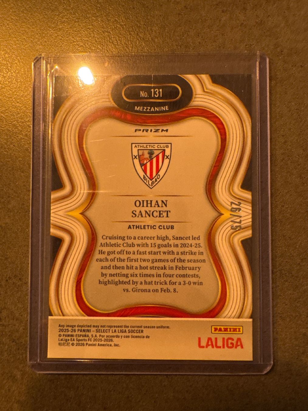 Panini Carte collezionabili: Panini Select Oihan Sancet /75 – Nuovo (secondo la descrizione) da Winterthur venduto da Fischinho 1