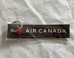 Porte-clés "Remove before flight" - Air Canada - Noir/blanc