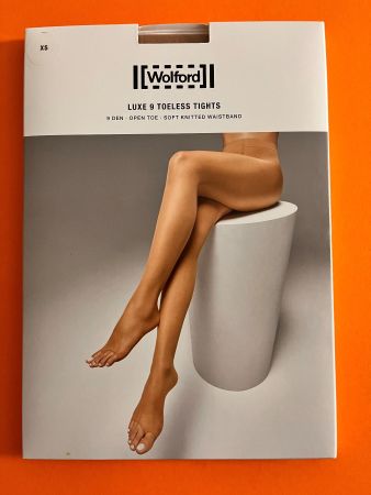 WOLFORD, Strumpfhose Luxe 9 Toeless, Grösse XS, Farbe Gobi