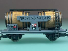 s. limitée CFF wagon foudre PROVINS VALAIS SION * Weinfasswg
