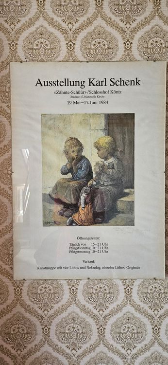Originales Ausstellungsplakat Karl Schenk 1984 (Gebraucht) in ...