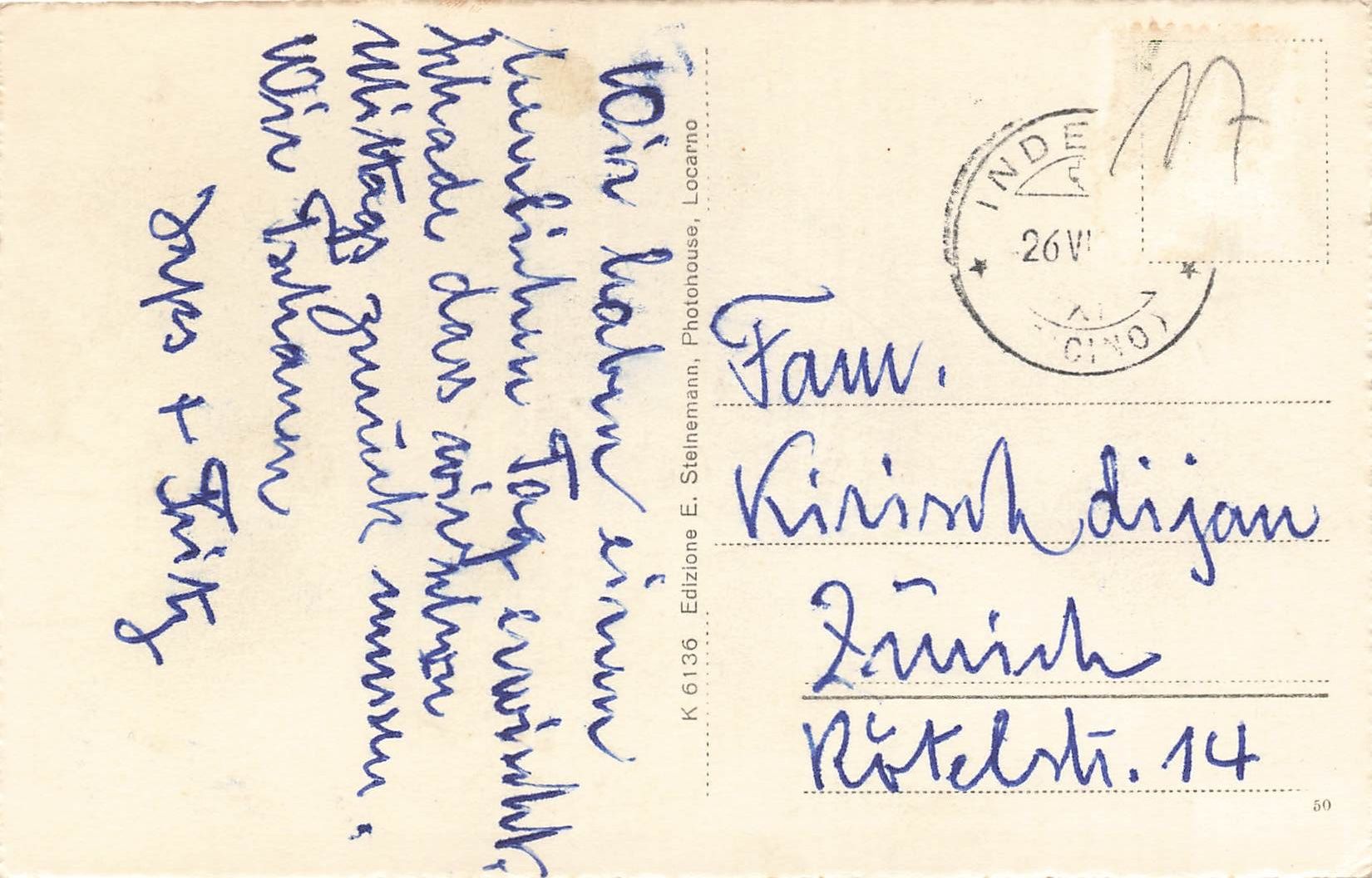 Cartoline postali: Indemini Gambarogno – Usato da Biasca venduto da Blenio71 1