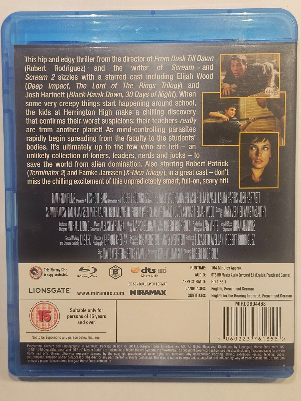 Alle DVDs: Blu-ray The Faculty von Robert Rodriguez – Gebraucht aus Würenlos von Keks 1