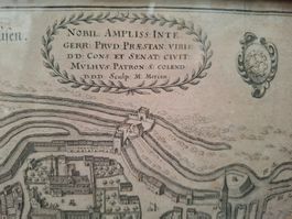 Carte Ancienne de Mulhouse (Alsace)–Matthäus Merian (v.1642)