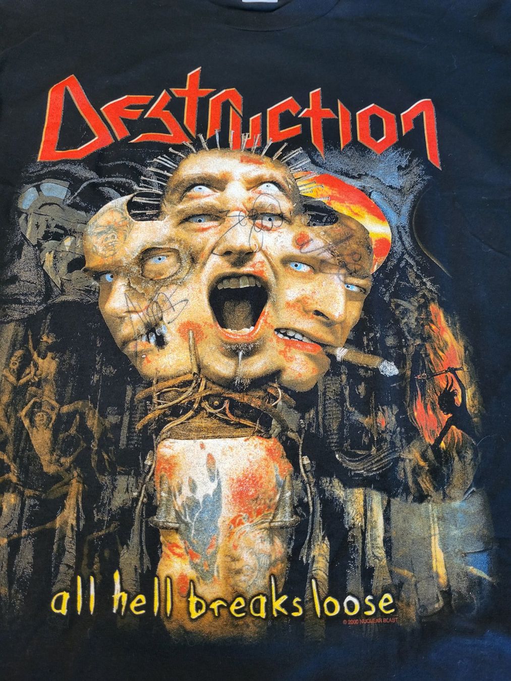 Maglioni & Felpe: Vintage 2000 Destruction - "All Hell Breaks lose" signiert – Usato da Wangs venduto da poperman 1