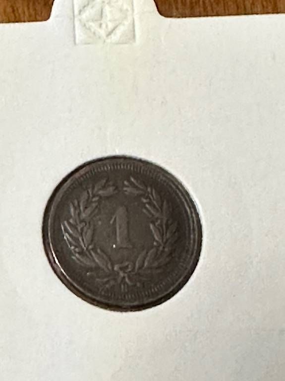 Tutti le monete: Moneta 1 centesimo 1863 in buone condizioni – Usato da Biasca venduto da Blenio71