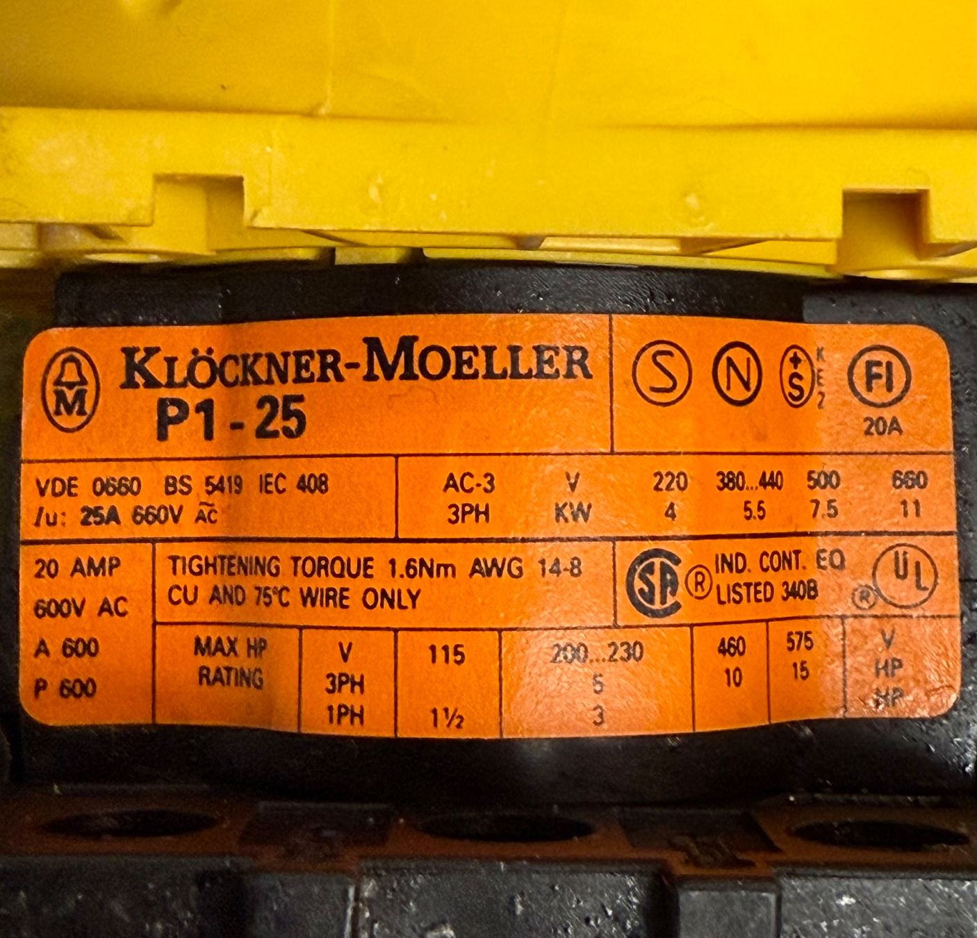 Eaton Interruttori: Hauptschalter  Moeller P1-25 – Usato da Rudolfstetten venduto da Aldo100 2