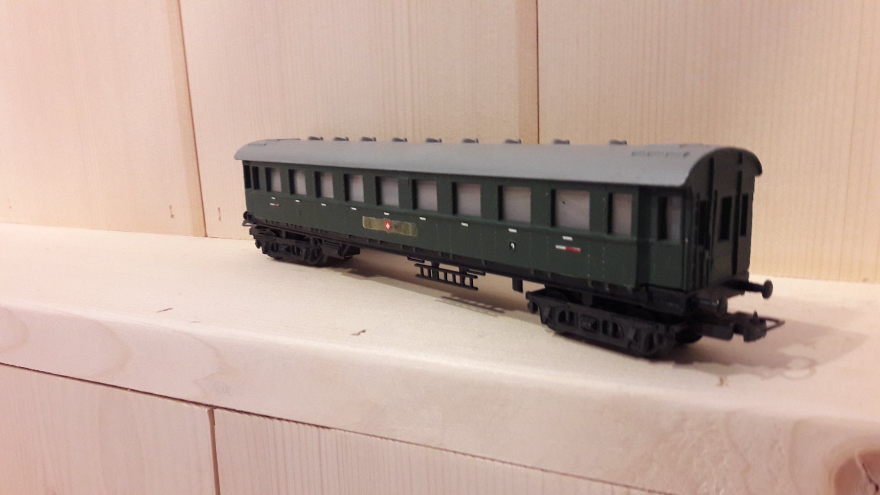 Liliput Modelleisenbahnen: Liliput HO DC : "CFF" voiture 2ème classe – Gebraucht aus Buttes von Cafe2005 2
