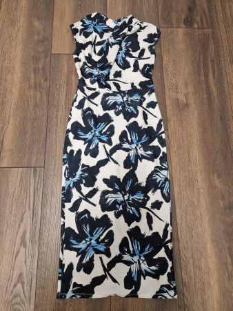 Sommerkleid schwarz/weiss/blau anna field, Gr. S, wie neu