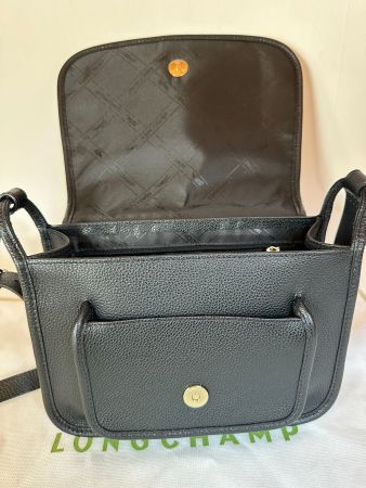 Longchamp Le Foulonné - Sac Bandoulière Cuir Noir - NEUF!