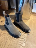 Sandro Wildleder Chelsea Boots