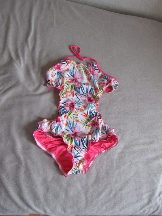 RPLIFE Hunde-Badeanzug Für Mädchen - Niedlicher Badeanzug Mit Verstellbaren Trägern