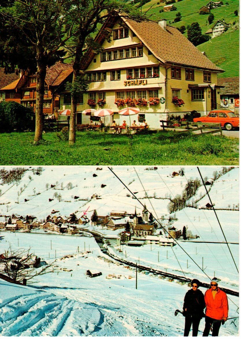 Ansichtskarten: Alt St. Johann - Restaurant Schäfli – Gebraucht aus Wolhusen von Curver9