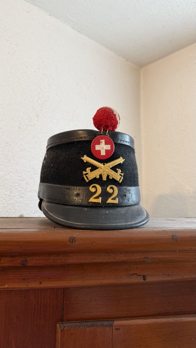 Uniformi: Antiker Schweizer Armee Tschako Ord. 1898 – Usato da Basel venduto da dafal4059