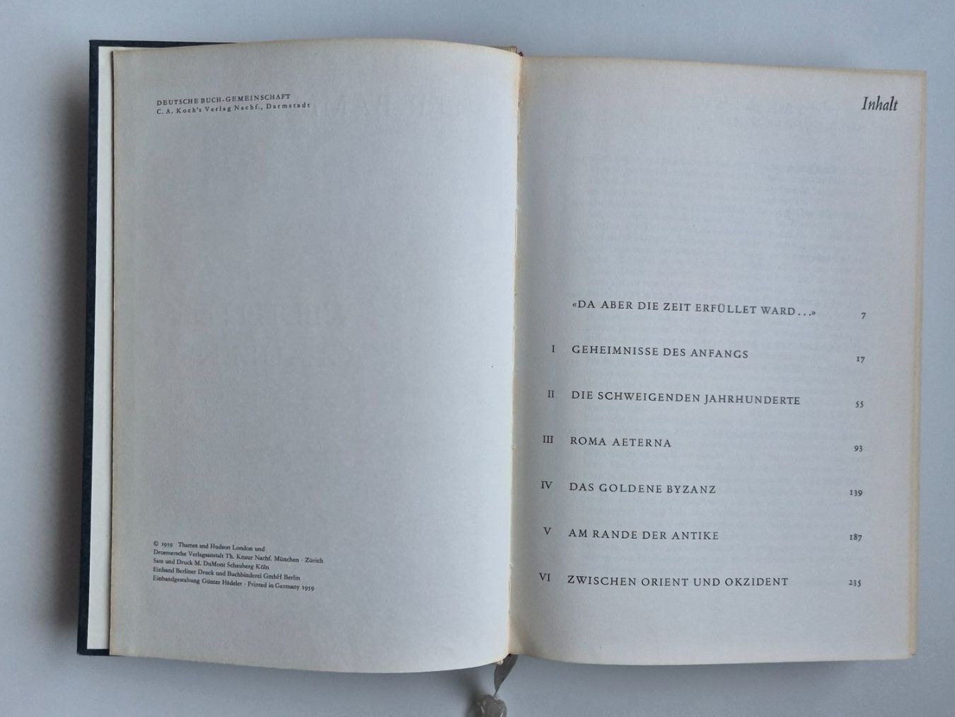 Libri: Welten des Glaubens   -    Peter Bamm  -  1959 – Usato da Niederweningen venduto da Obson 2
