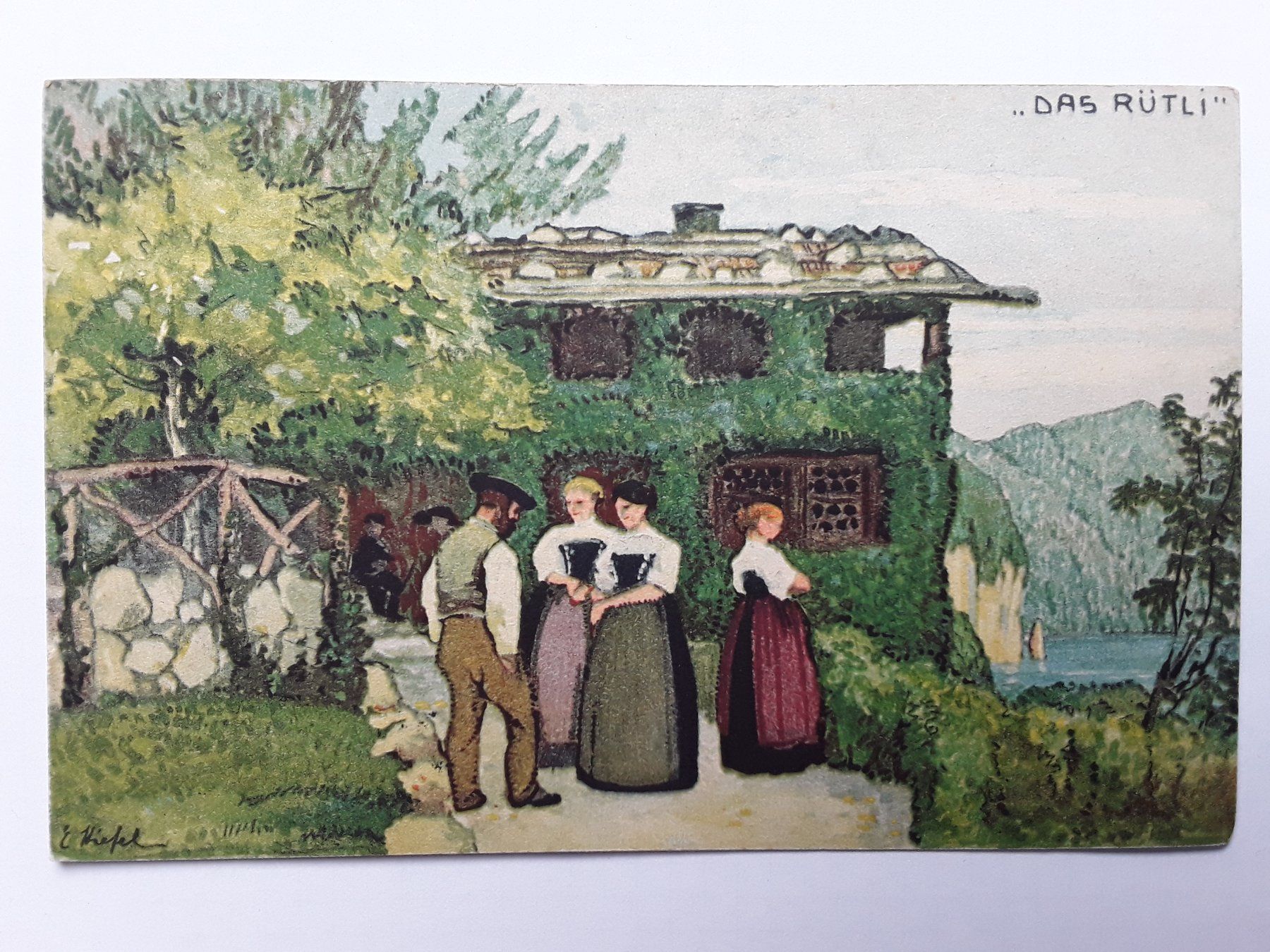 Tutti i francobolli: 2 BUNDESFEIER - POSTKARTEN  DAS RÜTLI 1913 und..... – Usato da Bilten venduto da konrad7321 2
