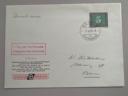 1945 1. Tag der Waffenruhe PAX FDC Nr. 262
