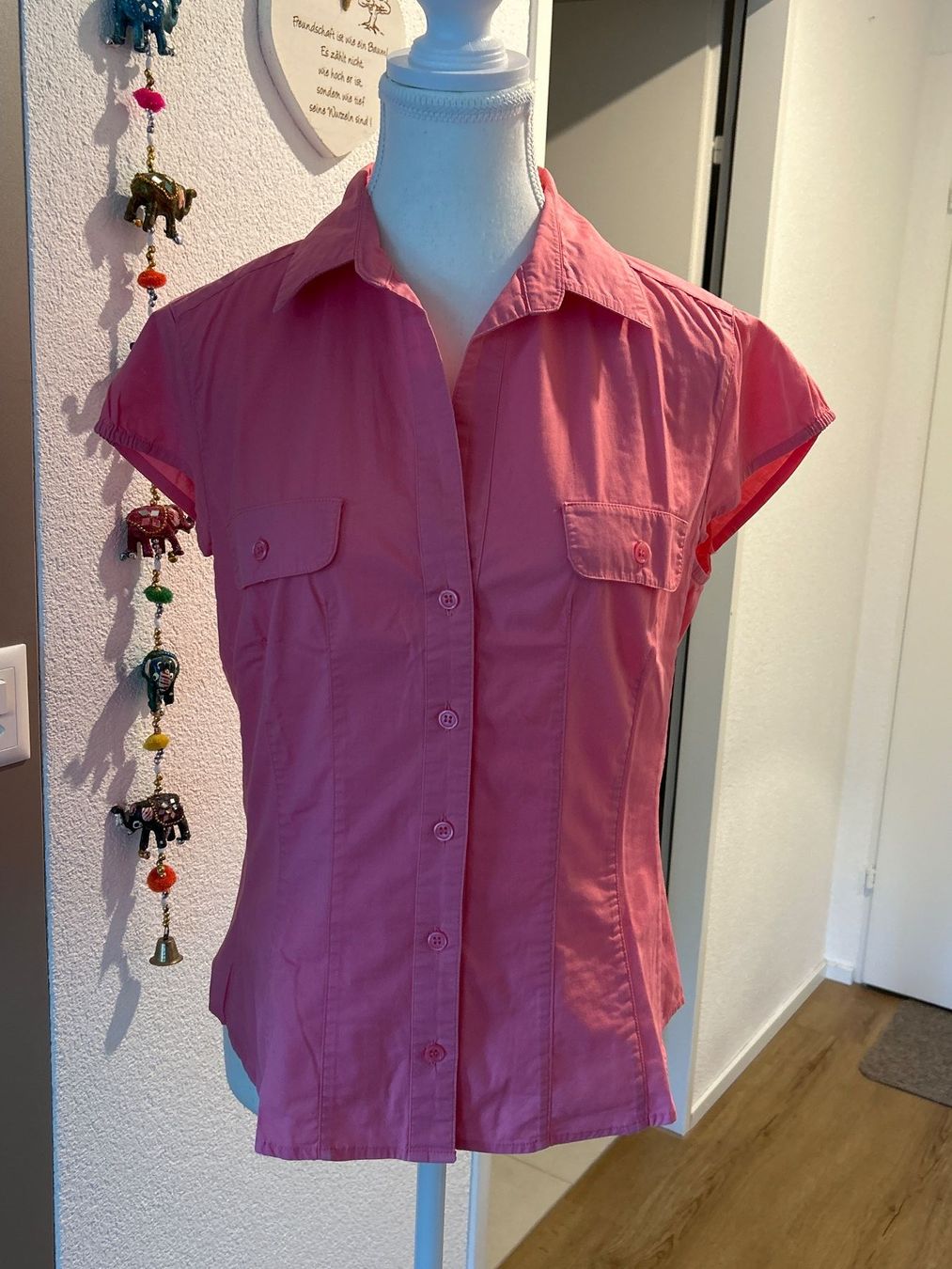 Camicette: Kurzarm Bluse Damen pink – Usato da Brunnen venduto da Nala2929 3