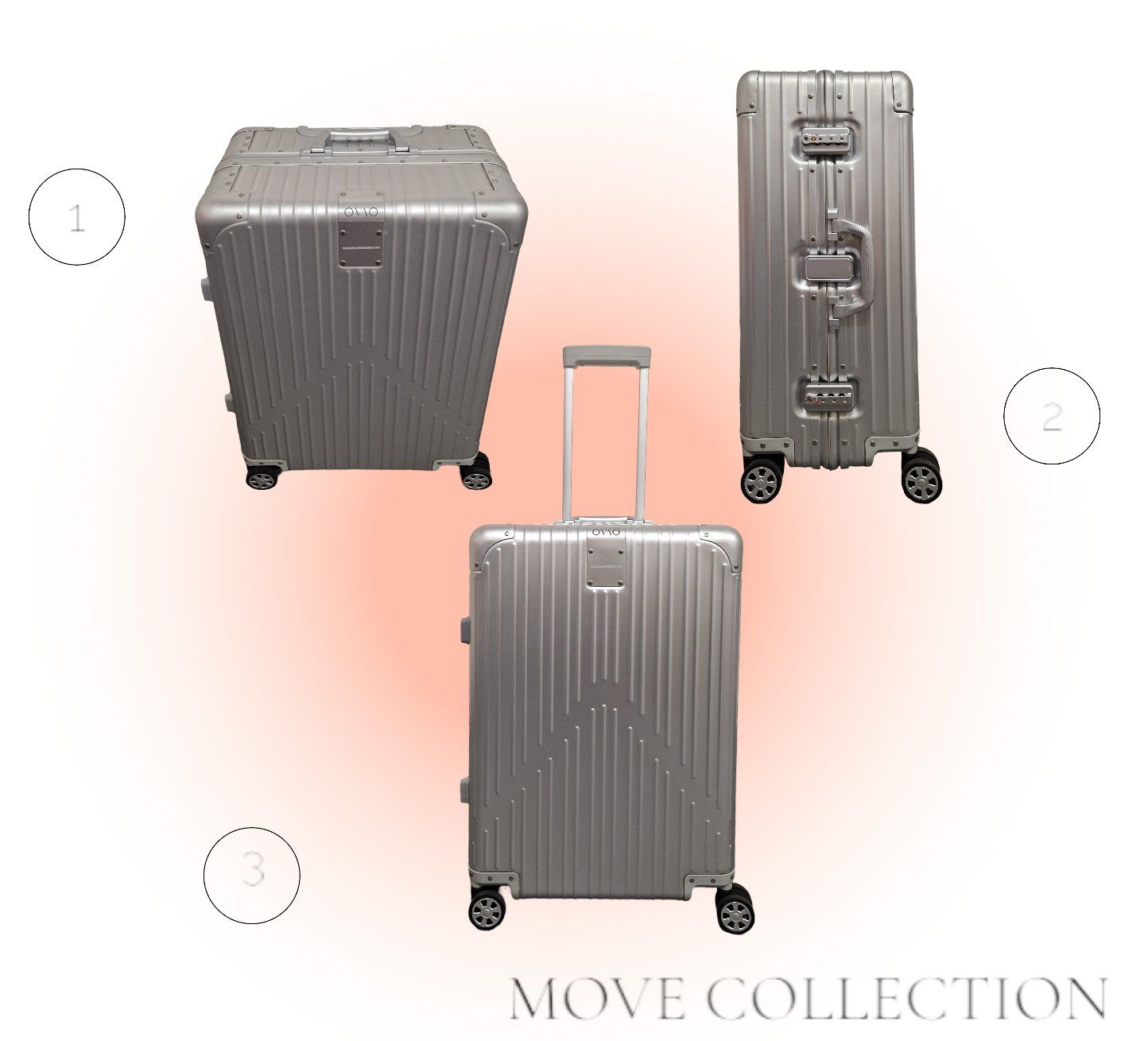 Valigie: OVAO Aluminium Koffer "MOVE" Medium size – Nuovo e nell'imballaggio originale da Pieterlen venduto da OVAO