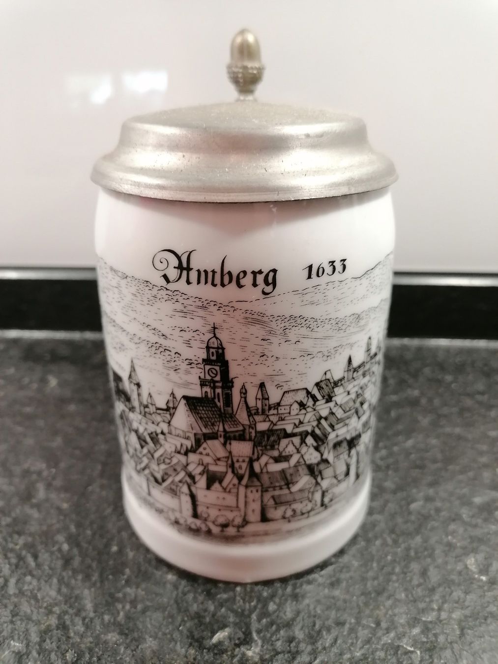 Bicchieri: Bierkrüge mit Deckel aus Zinn – Usato da Büsingen venduto da Scor88 2