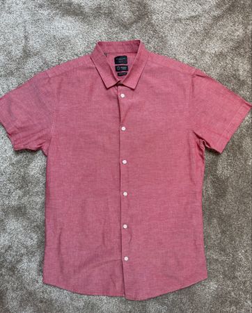 Selected Homme Chemise Homme Lin & Coton Rose Slim Fit L/42
