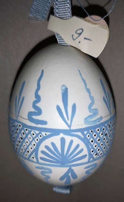 Statuette: Osterei blau (42) – Nuovo (secondo la descrizione) da Lutzenberg venduto da Truhe 1