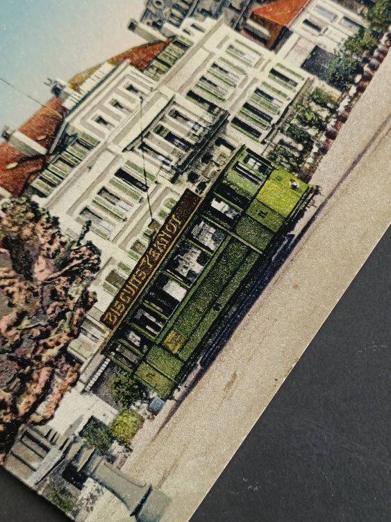 Alte PK / Lausanne Ouchy Hotels mit Elektr Tram ca 1910 (Gebraucht